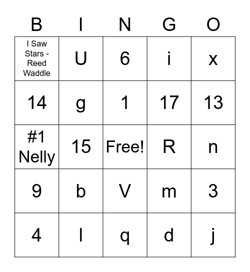 I love the 90s Bingo Card