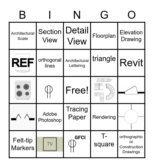 Architectural Basics Bingo Card
