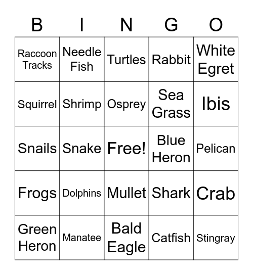 Bingo! Bingo Card