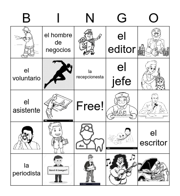 S3 Unidad 6 Etapa 1 - Jobs Bingo Card