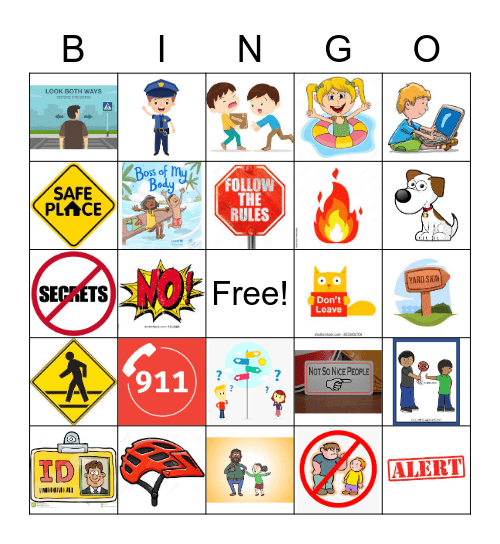 Safety Bingo Card