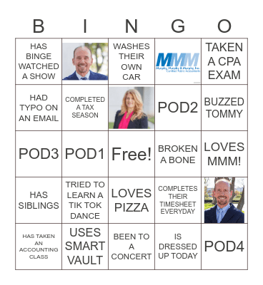 THE GOLDEN YEARS! Bingo Card