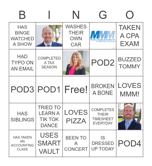 THE GOLDEN YEARS! Bingo Card