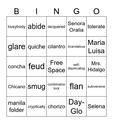 First Rule of Punk Bingo Card