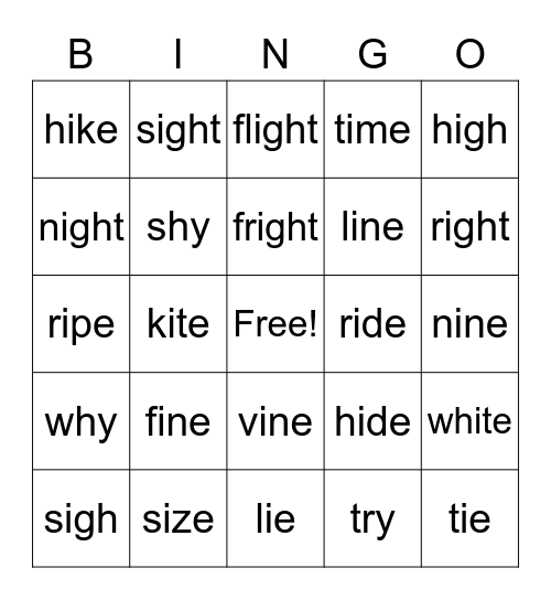 Bingo Card
