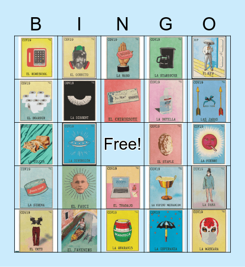 Loteria Bingo Card