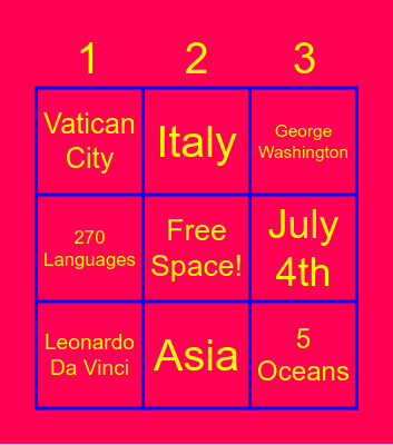 Prathiksha Bingo Card