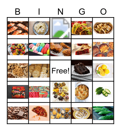 Taste Bingo Card