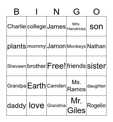 Happy Bingo Card
