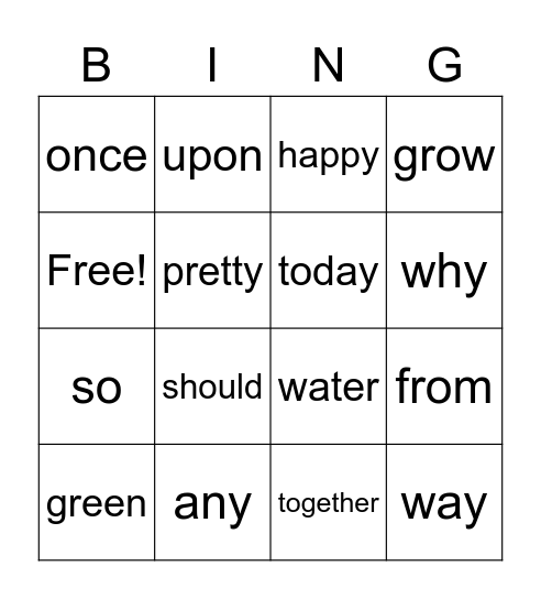 UNIT 3 - LESSON 3 Bingo Card