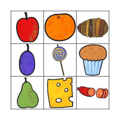 The Very Hungry Caterpillar Bingo Card