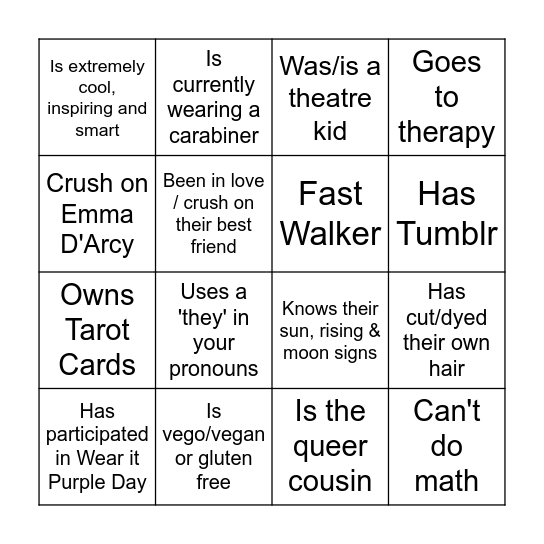 QUEER BINGO Card