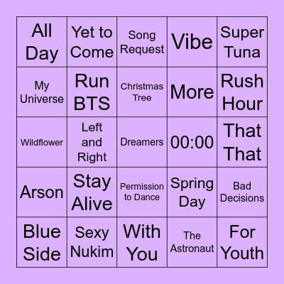 theternalkook Bingo Card