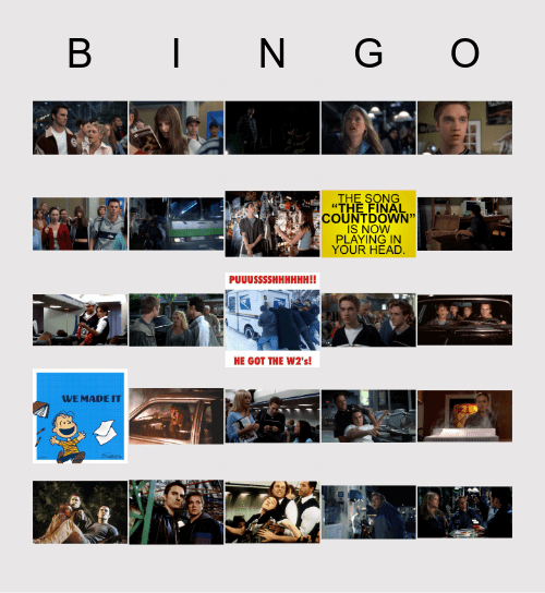 Final Escalation Bingo Card