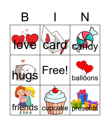 St. Valentine's Day Bingo Card