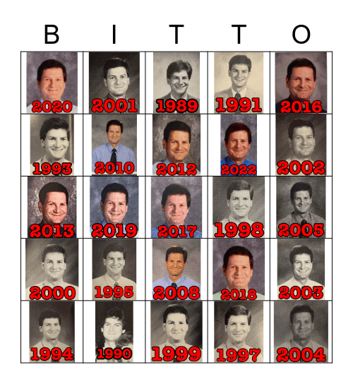 BITTINGER BINGO! Bingo Card