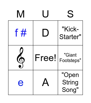 Harmony Project - Bach Class Bingo Card
