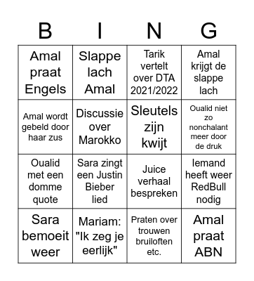 DTA-Bingo Card