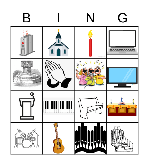 What's in a church? Bingo Card