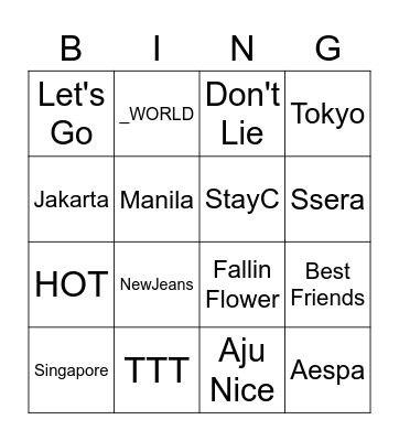 Hanyap Bingo Yuhuy Bingo Card