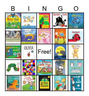 Picture Books Bingo Card