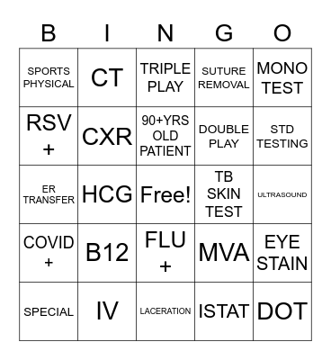 COLBY'S Bingo Card