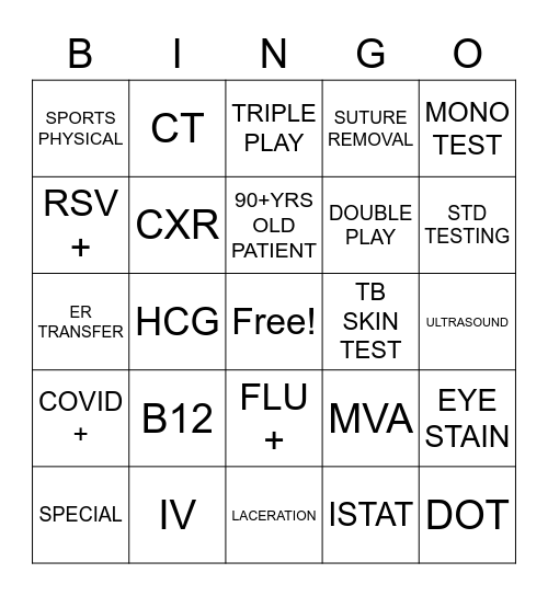 COLBY'S Bingo Card