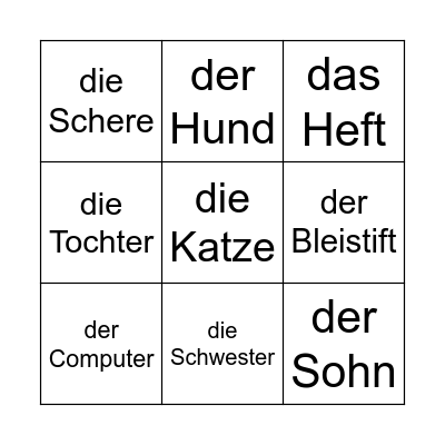 Hast du...? Bingo Card