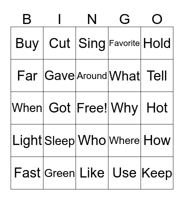 Bingo Card