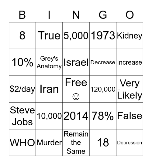 Bingo Card