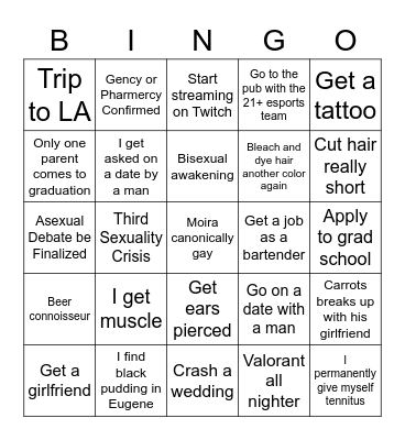 2023 Bingo Card