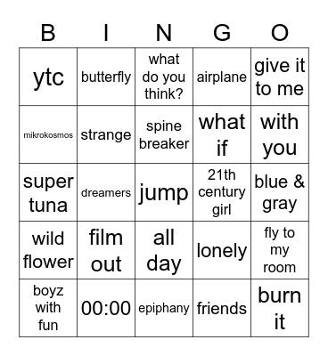 @rosxsbangtan Bingo Card