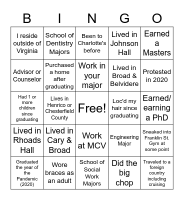 AAAC Networking Bingo Card