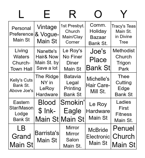 Bingo Card