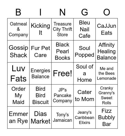 Black History Month Bingo Card