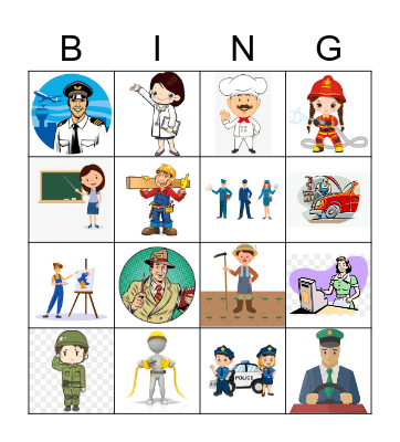 WW2 U7 Jobs Bingo Card