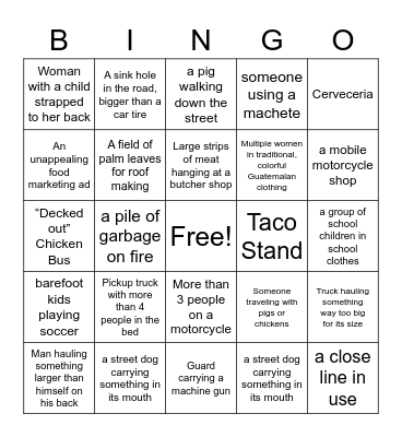 AWB Binguato! Bingo Card