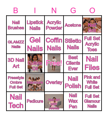 GLAMZZ Nails Bingo Card