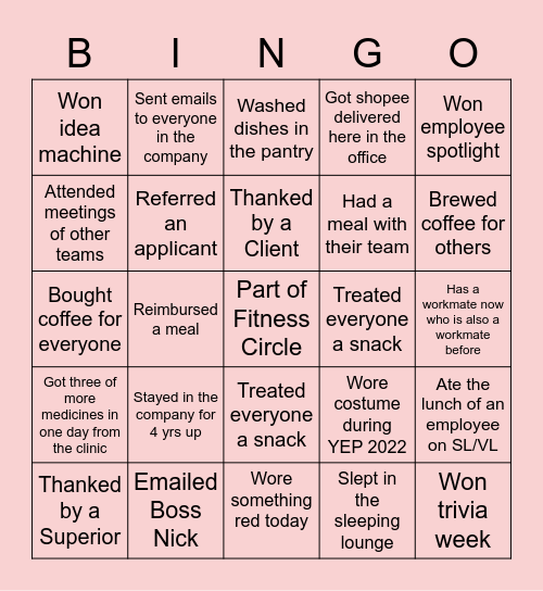 SweetWorks: a Valentine's Special Bingo Card