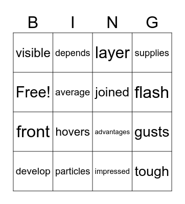 Module 6 WK 2 Bingo Card
