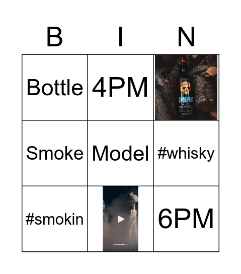 Smokehead Bingo Card