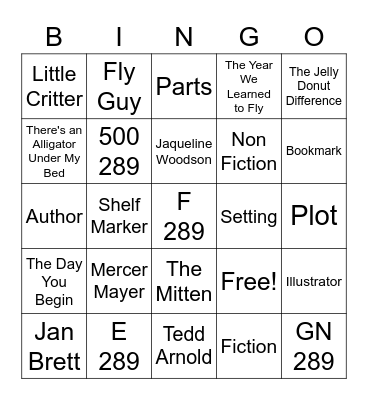 2nd Grade Bingo Card