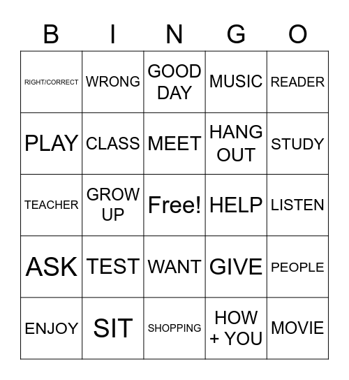 ASL 1 REVIEW (UNITS 1-2) Bingo Card