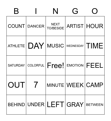 ASL 1 REVIEW (UNITS 3 & 4) Bingo Card