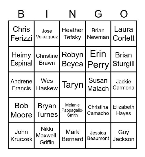 Get to Know Your Peers BINGO Card