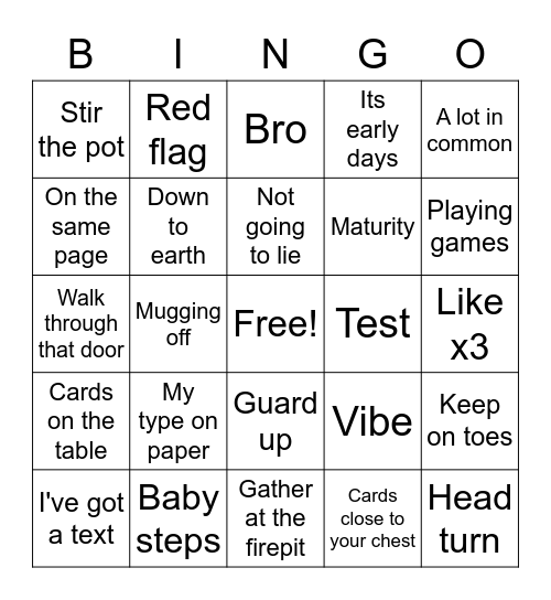 Vole V.4 Bingo Card