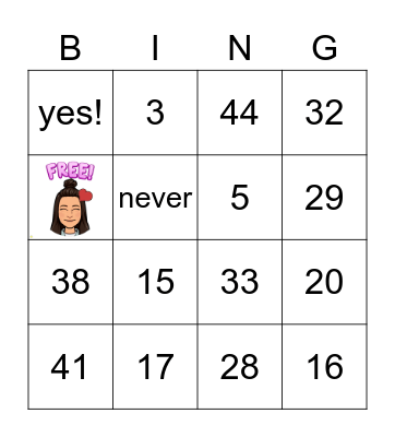 Solve for the Unknown in a Word Prob Bingo Card