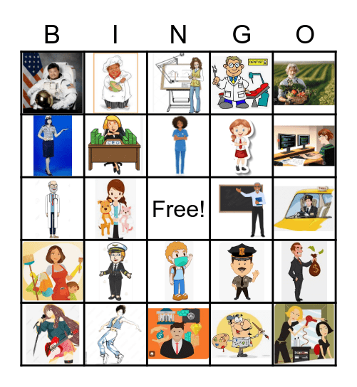 Describing a person Bingo Card