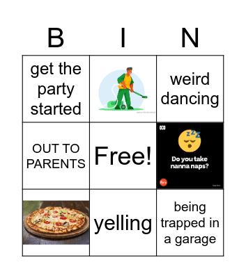 Doing weekend Bingo Card