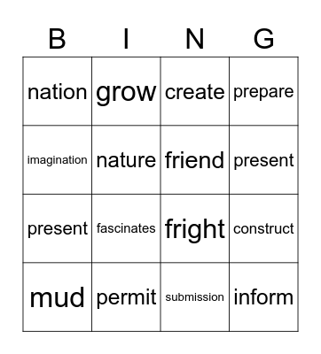 Who am I related to? Bingo Card